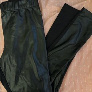 Old Navy Black Faux Leather Leggings